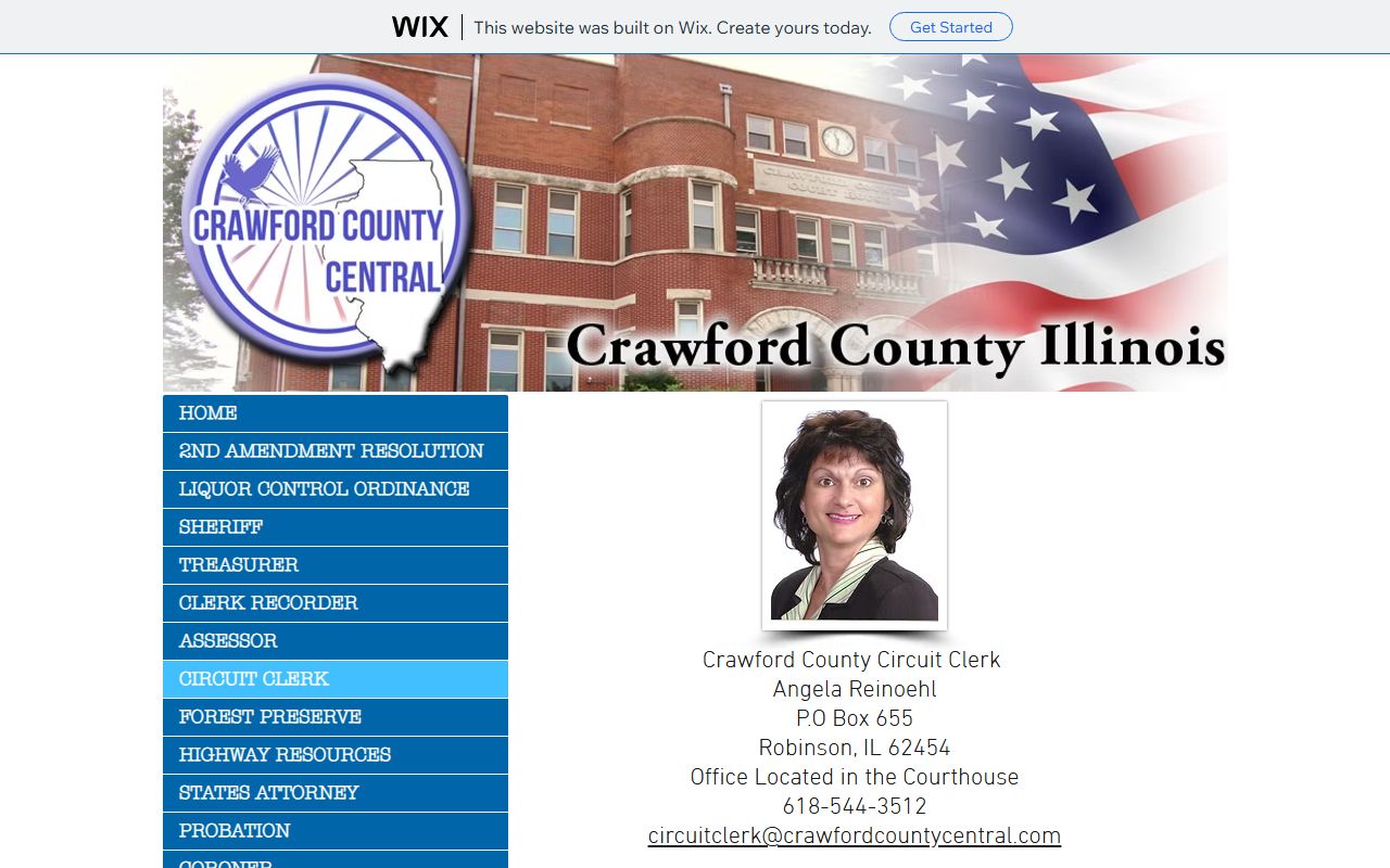 Crawford County court records on the Circuit Clerk website