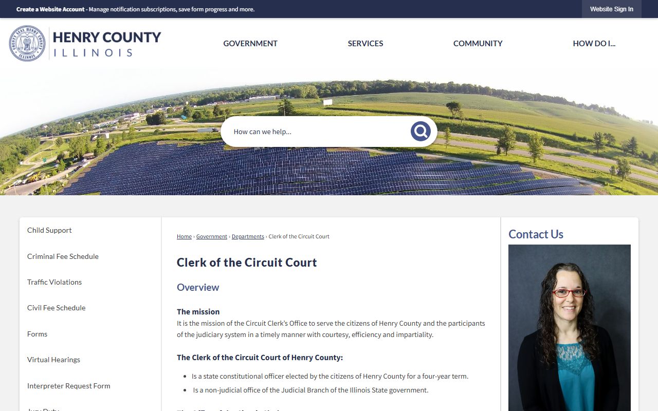 Henry County Circuit Clerk website for Henry County court records