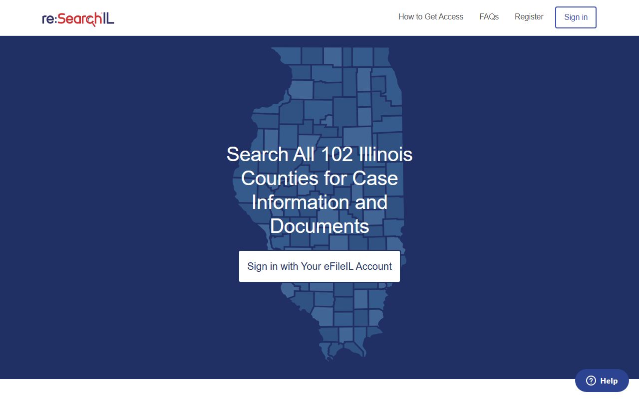 re:SearchIL statewide repository for searching Illinois court records online